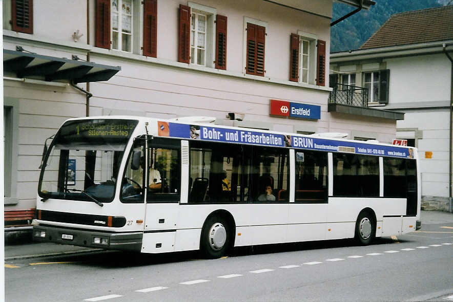 (062'019) - AAGU Altdorf - Nr. 27/UR 9314 - Den Oudsten am 28. Juli 2003 beim Bahnhof Erstfeld