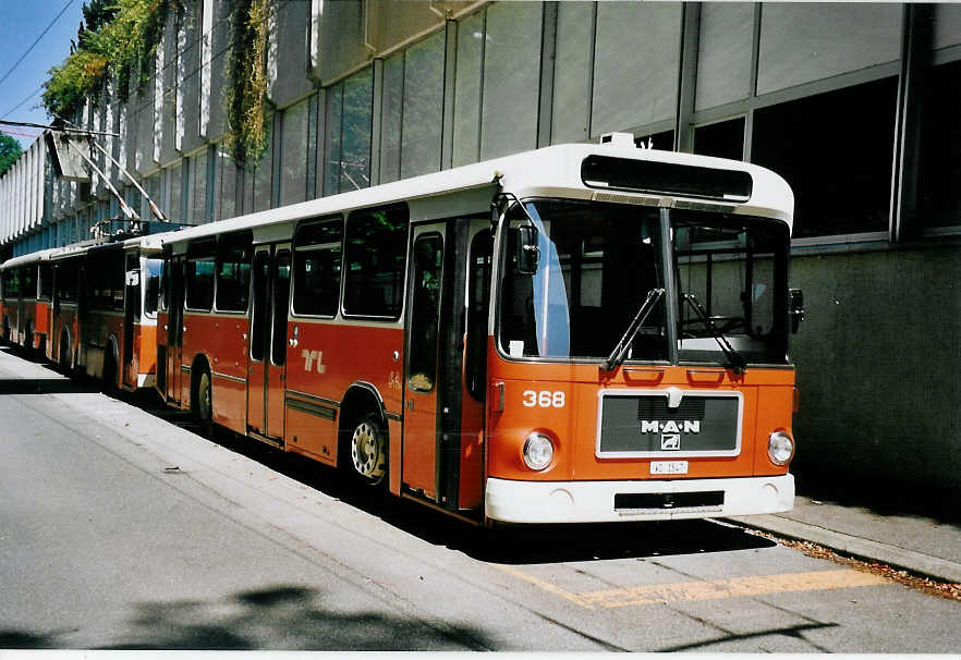 (062'535) - TL Lausanne - Nr. 368/VD 1547 - MAN am 4. August 2003 in Lausanne, Dpt Borde