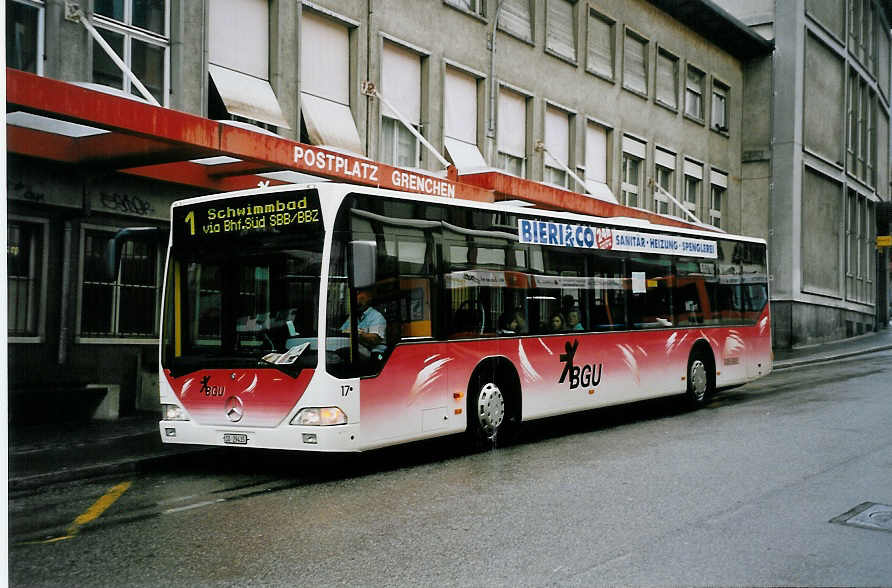 (062'835) - BGU Grenchen - Nr. 17/SO 29'435 - Mercedes am 30. August 2003 in Grenchen, Postplatz