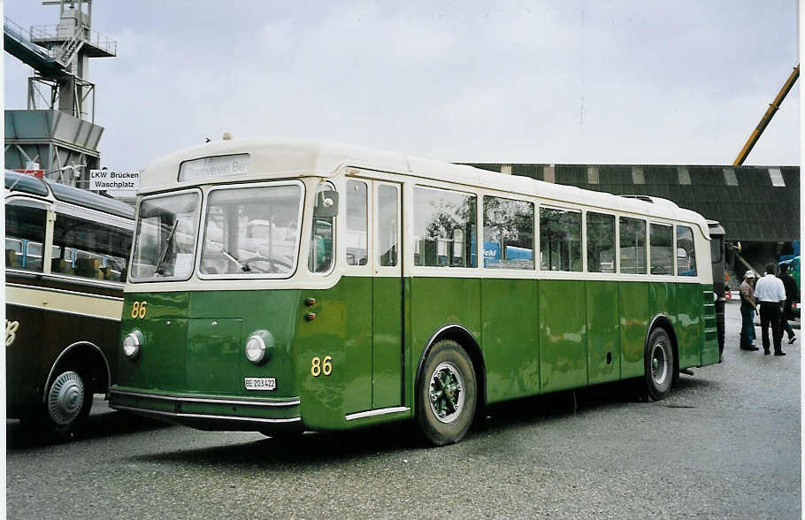 (063'006) - SVB Bern (TVB) - Nr. 86/BE 203'422 - Saurer/FFA am 30. August 2003 in Niederbipp, Saurertreffen