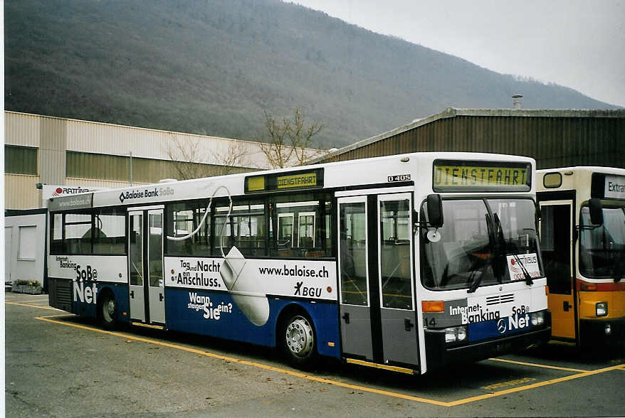 (064'927) - BGU Grenchen - Nr. 14 - Mercedes am 30. Dezember 2003 in Biel, Rattinbus