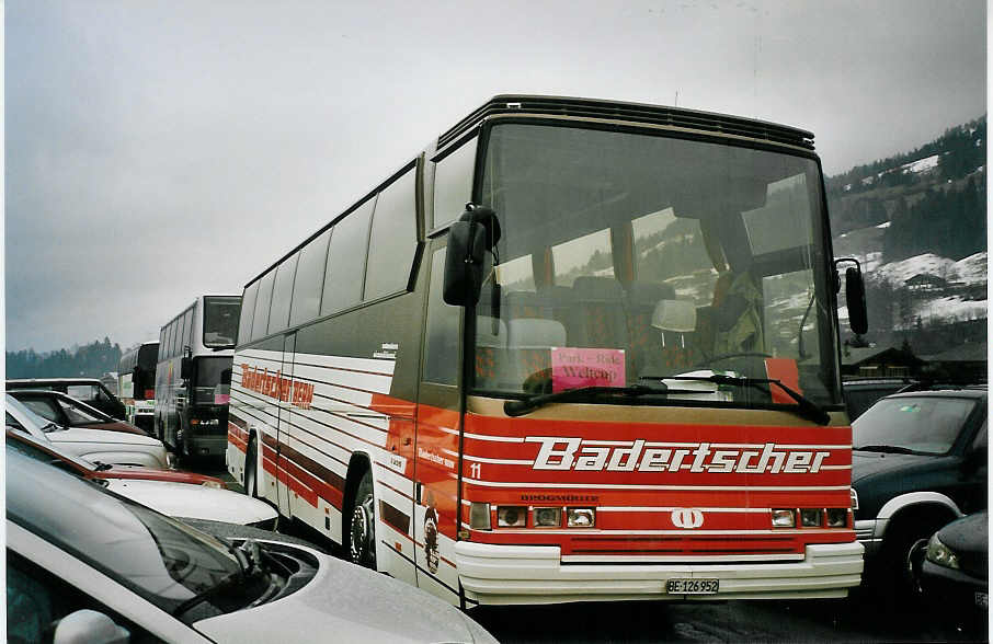 (065'236) - Badertscher, Bern - Nr. 11/BE 126'952 - Drgmller am 7. Februar 2004 in Frutigen, Flugplatz