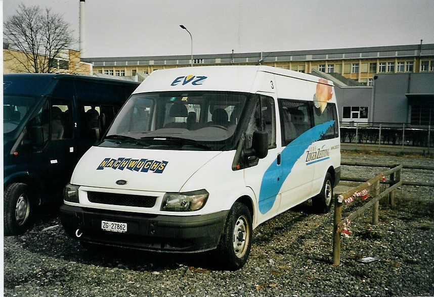 (065'717) - EVZ Zug - Nr. 3/ZG 27'862 - Ford am 28. Februar 2004 in Zug, Aabachstrasse