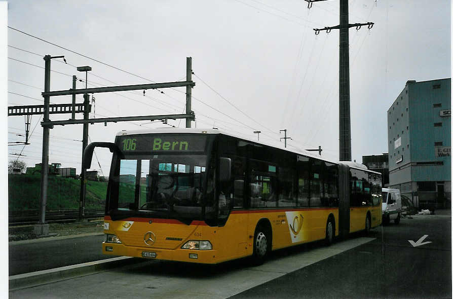 (067'436) - PostAuto Bern-Freiburg-Solothurn - Nr. 634/BE 615'604 - Mercedes (ex P 27'008) am 13. Mai 2004 beim Bahnhof Zollikofen