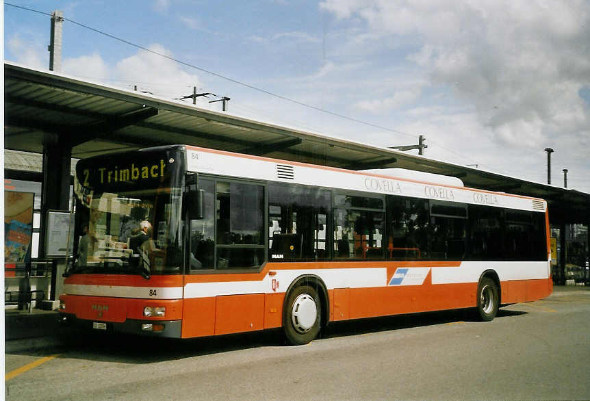 (069'317) - BOGG Wangen b.O. - Nr. 84/SO 22'056 - MAN am 10. Juli 2004 beim Bahnhof Olten