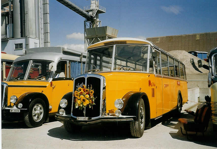 (070'416) - Schmid, Buchs - ZH 33'165 U - Saurer/Lauber am 28. August 2004 in Niederbipp, Saurertreffen