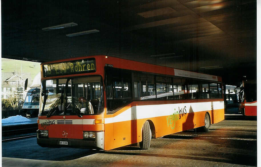 (073'814) - VBH Herisau - Nr. 6/AR 21'300 - Mercedes am 8. Januar 2005 beim Bahnhof Herisau