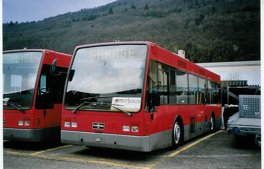 (075'803) - Peyer, Niederwangen - Nr. 75 - Van Hool am 26. Mrz 2005 in Biel, Rattinbus