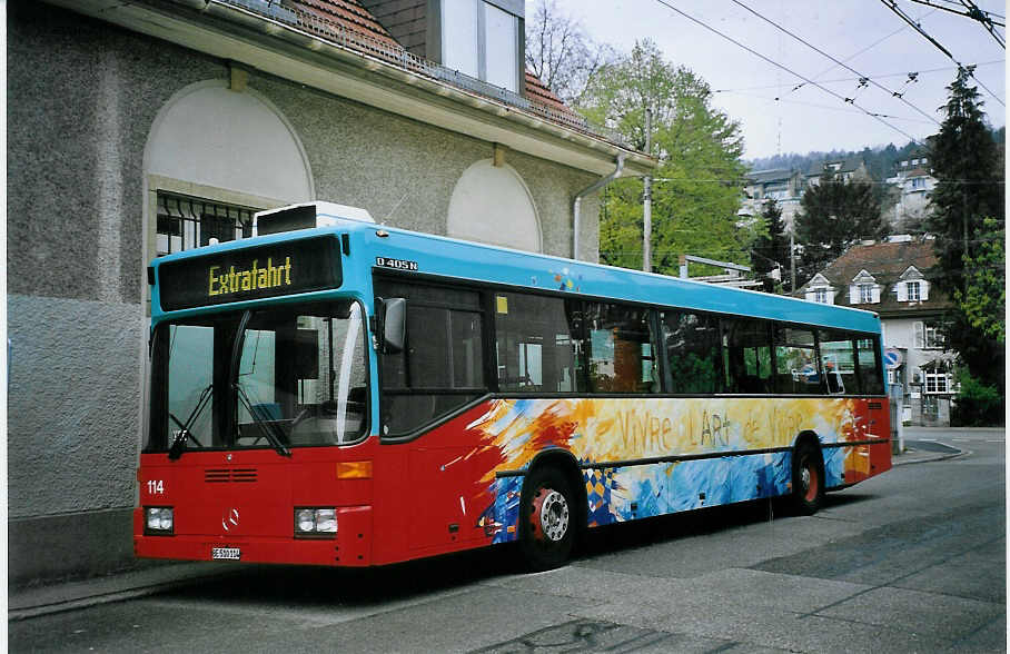 (076'325) - VB Biel - Nr. 114/BE 510'114 - Mercedes am 23. April 2005 in Biel, Depot