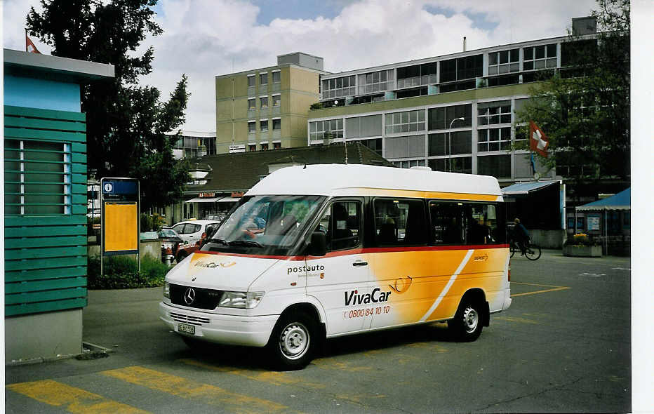 (076'526) - VivaCar, Thun - BE 361'536 - Mercedes am 9. Mai 2005 beim Bahnhof Thun