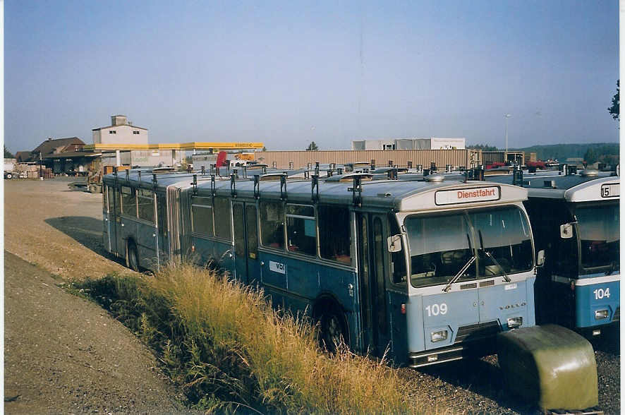 (077'429) - VBL Luzern - Nr. 109 - Volvo/Hess am 18. Juni 2005 in Hindelbank, Landi