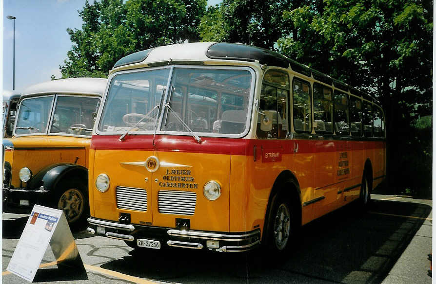 (077'703) - Meier, Grt - ZH 27'216 - FBW/R&J (ex Strssle, Wengen; ex Kasper, Poschiavo) am 18. Juni 2005 in Hinwil, AMP