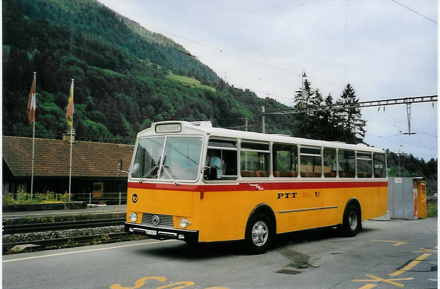 (078'009) - Zimmermann, Niederwangen - BE 24'071 - Saurer/Tscher (ex P 24'632) am 25. Juni 2005 beim Bahnhof Reichenbach