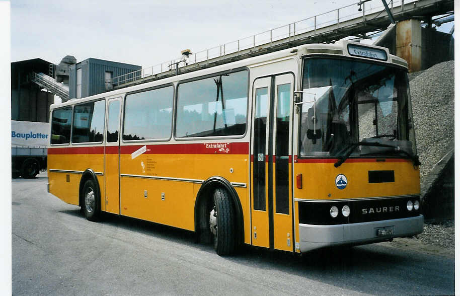 (079'913) - Leuenberger, Kirchberg - BE 70'492 - Saurer/Lauber (ex Niederer, Filzbach Nr. 11) am 27. August 2005 in Niederbipp, Saurertreffen