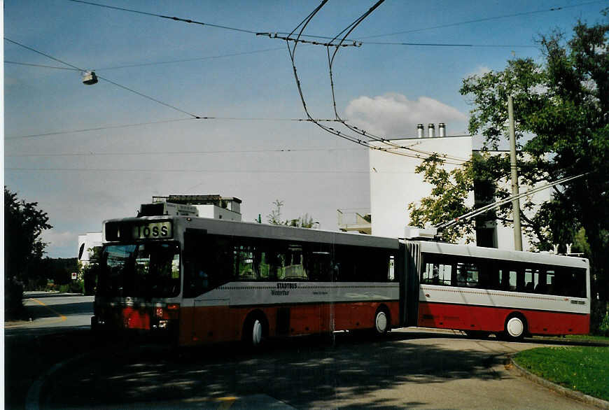 (080'134) - SW Winterthur - Nr. 148 - Mercedes Gelenktrolleybus am 28. August 2005 in Winterthur, Oberwinterthur