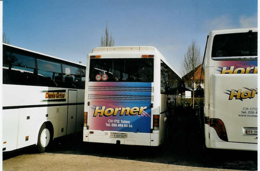 (080'802) - Aus der Schweiz: Horner, Tafers - Nr. 2/FR 300'502 - Setra am 17. Oktober 2005 in Rust, Europapark