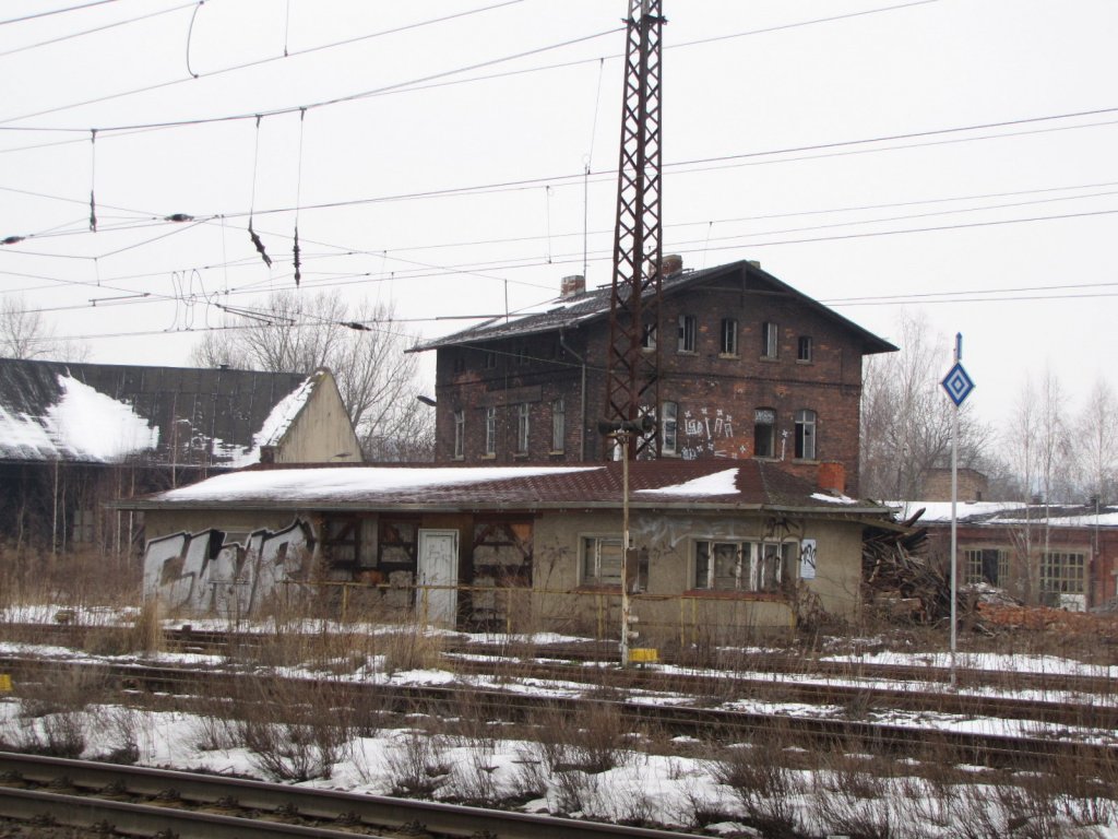 Das ehemalige Bahnbetriebswerk in Naumburg; 22.01.2010