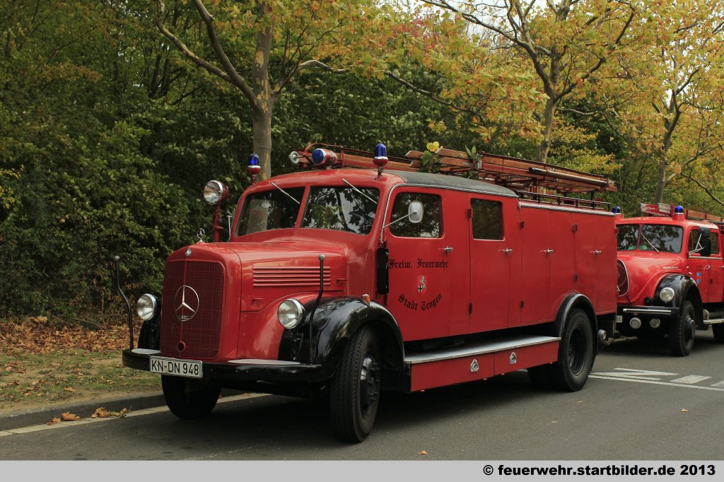 Historisches LF-15TS der Oltimergruppe der Feuerwehr Tengen.
Aufgenommen beim Jubil�um 50 Jahre LFV-Rheinland-Pfalz in Mainz,6.10.2012.

