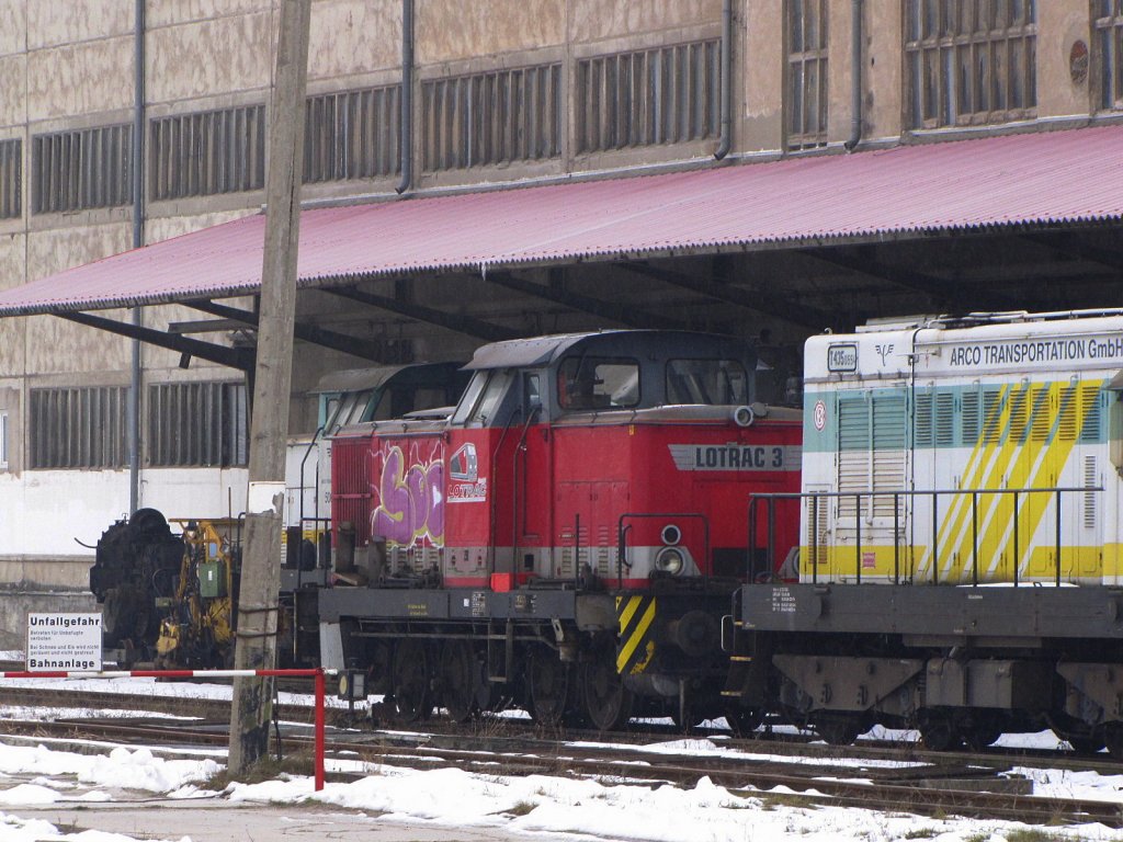 LOTRAC 3 am Zementwerk Karsdorf; 21.01.2010