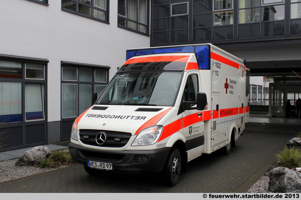 RTW (RK RBG SKTW 1) des DRK aus Wesel.
