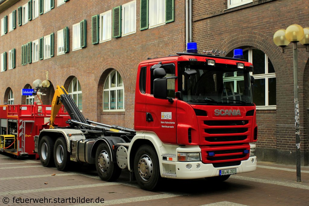 WLF (OB WL 2011) der WF Oxea Werk Ruhrchemie.
Aufgenommen beim Blaulichttag 2012 in Oberhausen,29.9.2012.