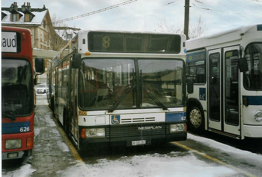 (083'712) - TL Lausanne - Nr. 621/VD 183'387 - Neoplan (ex Haru Nr. 8504) am 6. Mrz 2006 in Lausanne, Dpt Borde