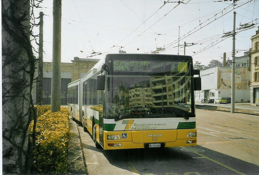 (083'912) - TN Neuchtel - Nr. 246/NE 114'246 - MAN am 19. Mrz 2006 in Neuchtel, Dpt