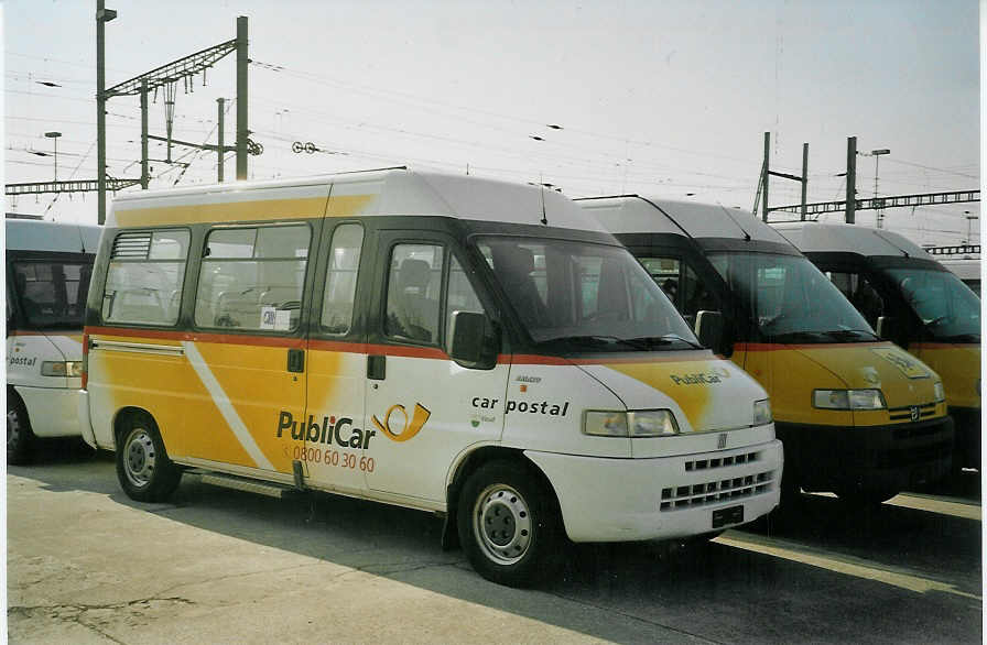 (084'004) - CarPostal Vaud-Fribourg - Fiat (ex P 21'100) am 19. Mrz 2006 in Yverdon, Garage