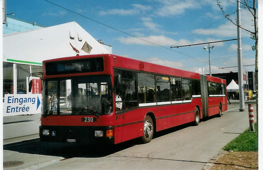 (084'526) - Bernmobil, Bern - Nr. 230/BE 513'230 - MAN am 30. April 2006 in Bern, Guisanplatz