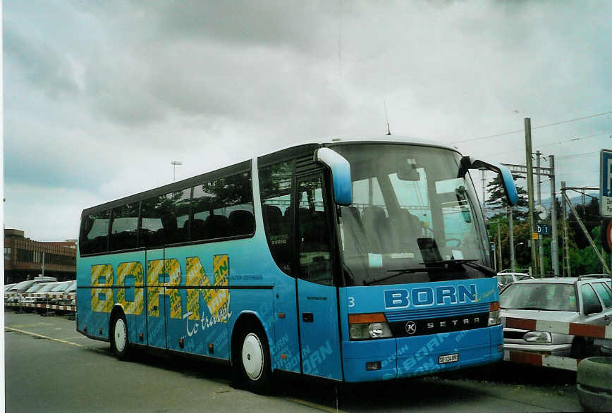 (085'531) - Born, Olten - Nr. 3/SO 124'091 - Setra am 23. Mai 2006 in Thun, CarTerminal