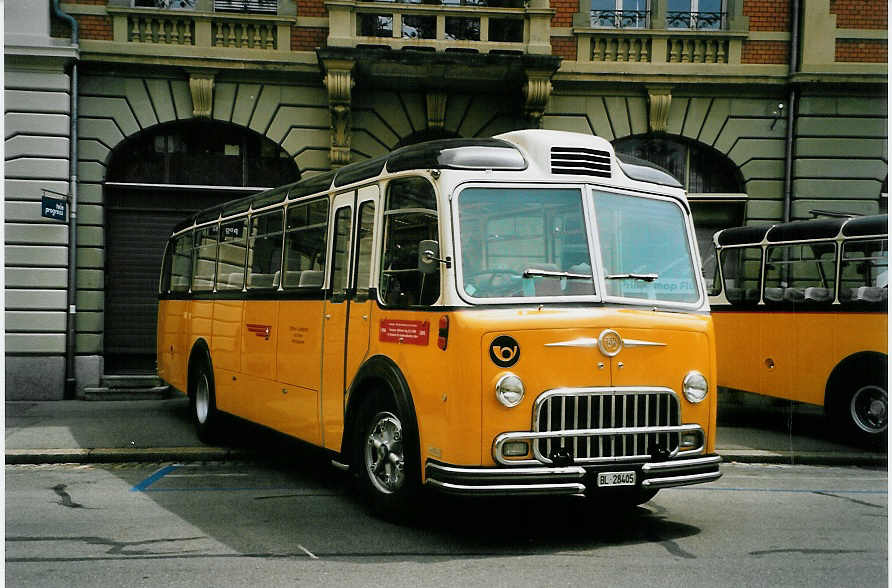 (086'936) - Lambach, Rieden - BL 28'405 - FBW/FHS (ex P 24'079) am 25. Juni 2006 in Bern, Museum fr Kommunikation