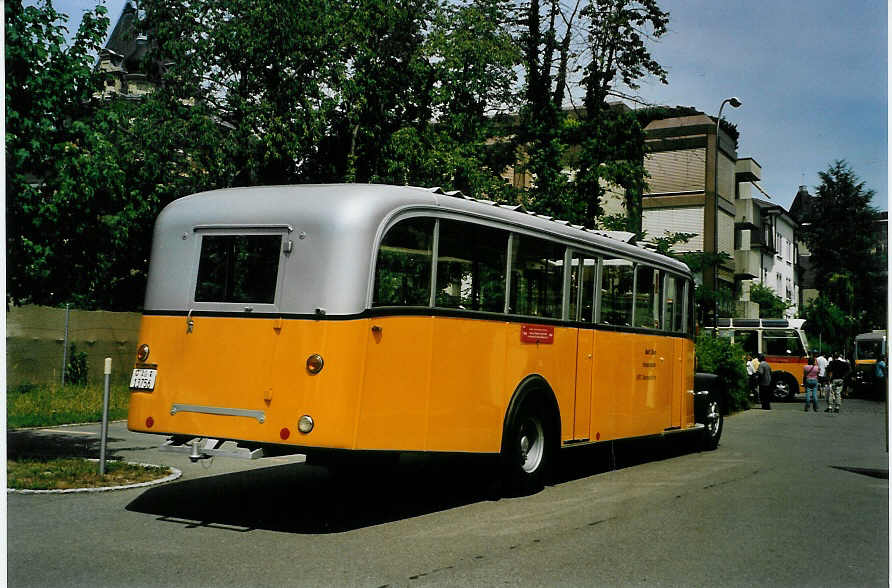 (087'028) - Stutz, Oberlunkhofen - AG 13'756 - Saurer/Tscher (ex Nr. 1; ex Dubs, Stallikon) am 25. Juni 2006 in Bern, Museum fr Kommunikation