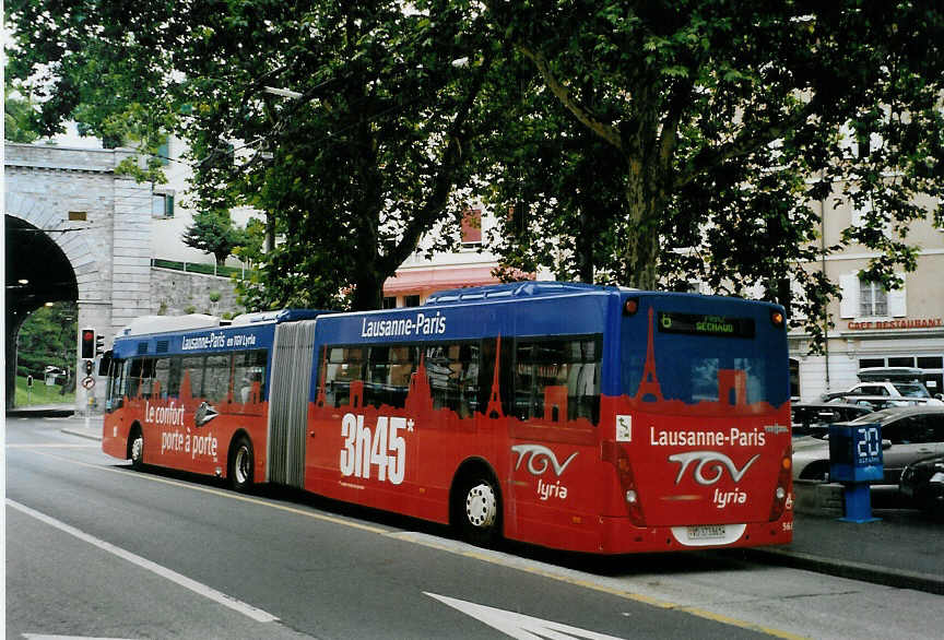 (087'812) - TL Lausanne - Nr. 568/VD 373'861 - Van Hool am 26. Juli 2006 in Lausanne, Tunnel