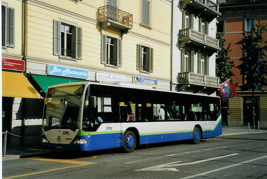 (088'623) - TPL Lugano - Nr. 11/TI 207'011 - Mercedes am 2. August 2006 in Lugano, Centro