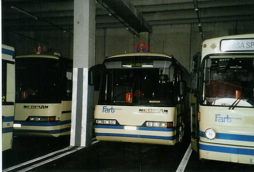 (088'720) - FART Locarno - Nr. 51/TI 47'651 - Neoplan am 3. August 2006 in Locarno, Deposito