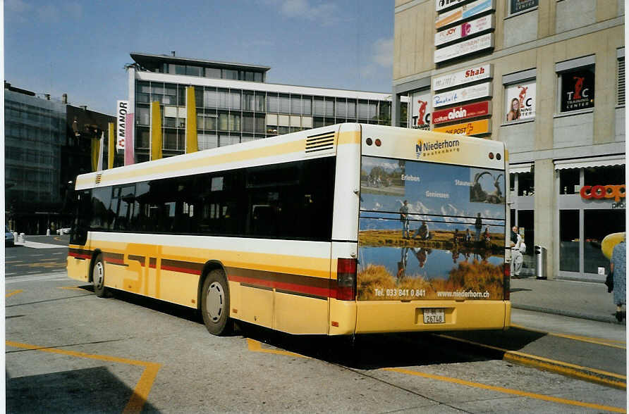 (089'801) - STI Thun - Nr. 11/BE 26'748 - MAN (ex TSG Blumenstein Nr. 2) am 24. September 2006 beim Bahnhof Thun