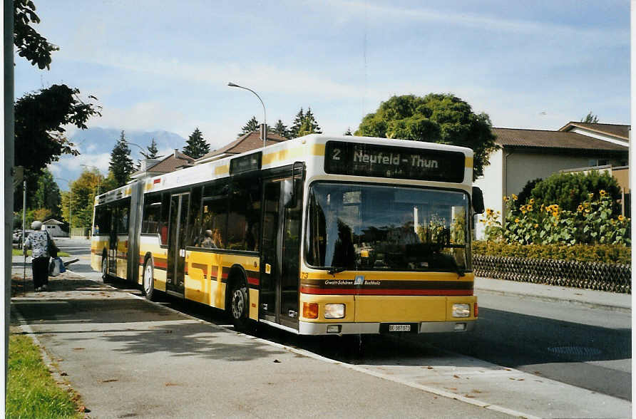 (089'829) - STI Thun - Nr. 73/BE 387'073 - MAN am 2. Oktober 2006 in Thun, Progymatte