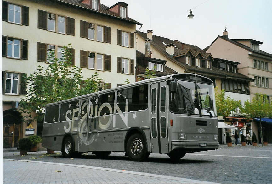 (090'515) - Session, Winterthur - ZH 711'111 - Saurer/Hess (ex Volkart, Oberweningen; ex P 24'248) am 11. November 2006 in Winterthur, Zentrum