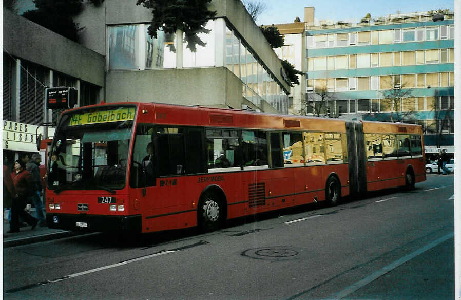 (092'210) - Bernmobil, Bern - Nr. 247/BE 518'247 - Van Hool am 19. Februar 2007 in Bern, City West