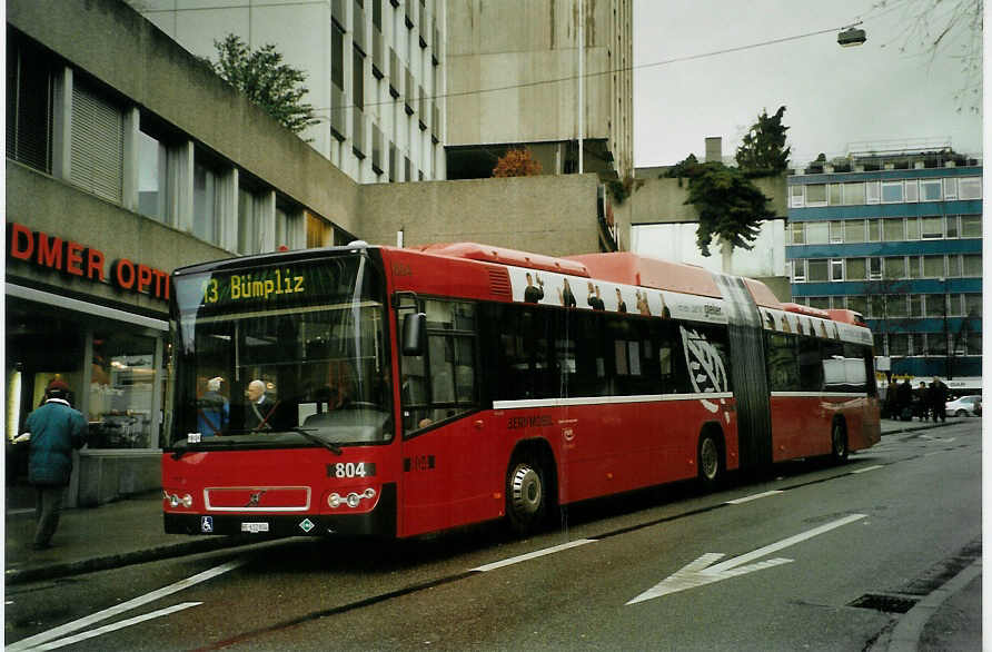 (092'325) - Bernmobil, Bern - Nr. 804/BE 612'804 - Volvo am 26. Februar 2007 in Bern, City West