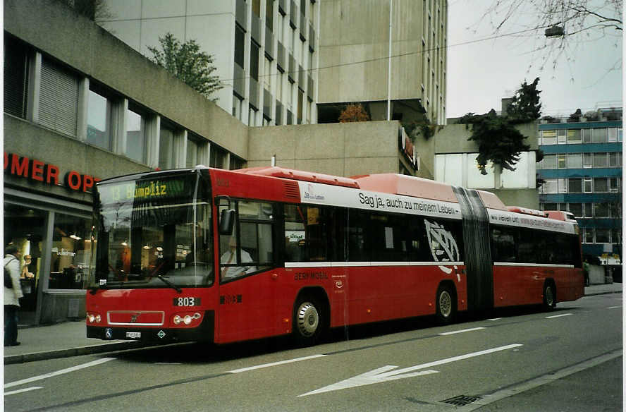 (092'333) - Bernmobil, Bern - Nr. 803/BE 612'803 - Volvo am 27. Februar 2007 in Bern, City West