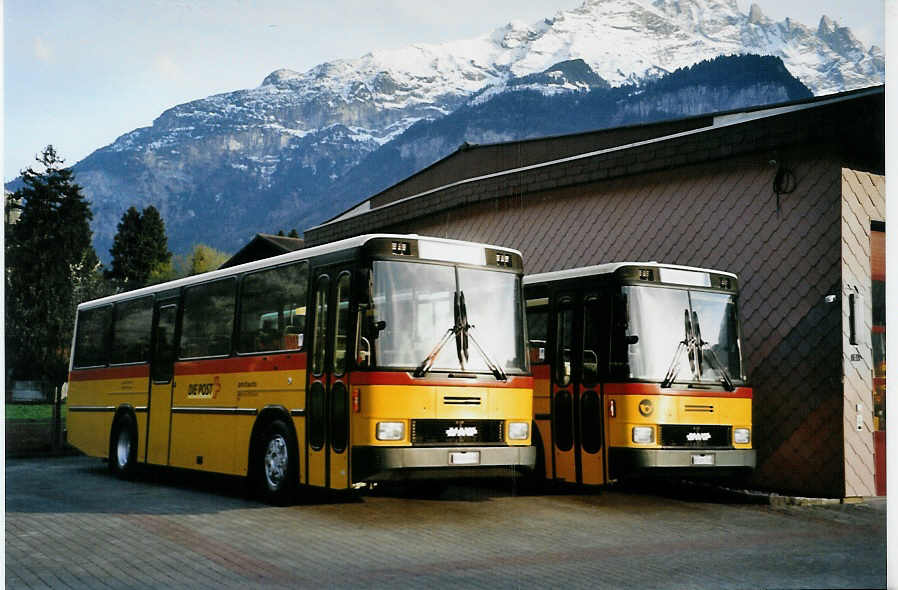 (094'003) - AVG Meiringen - Nr. 66/BE 403'166 - NAW/Hess (ex P 24'452) am 13. April 2007 in Meiringen, Garage