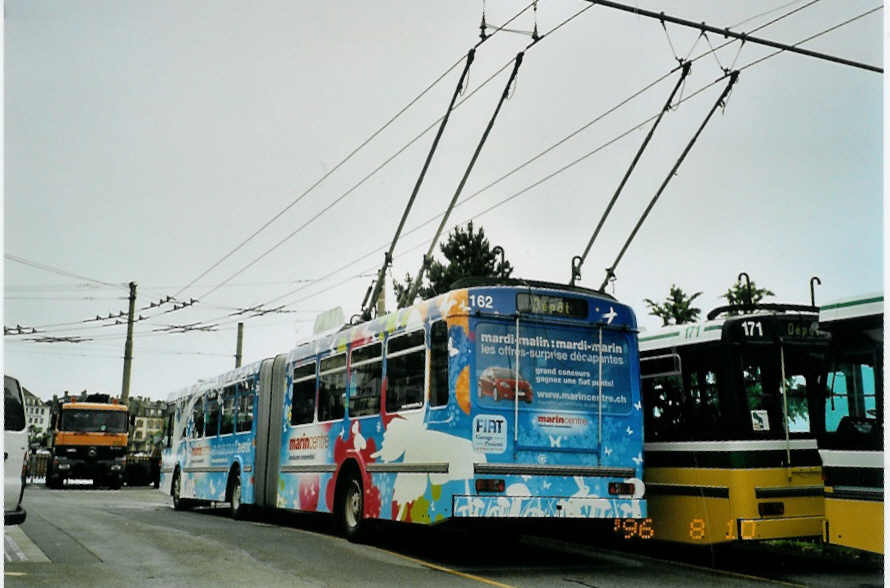 (094'736) - TN Neuchtel - Nr. 162 - FBW/Hess Gelenktrolleybus am 27. Mai 2007 in Neuchtel, Dpt