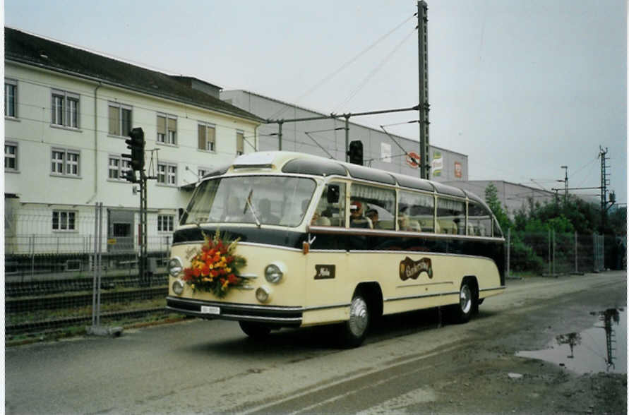 (095'108) - Hobi, Ganterschwil - SG 8557 - Saurer/Saurer (ex Brunner, Sargans) am 2. Juni 2007 in Thayngen, Saurertreffen