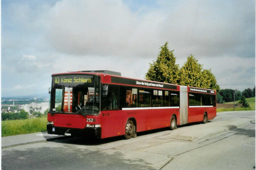 (095'322) - Bernmobil, Bern - Nr. 252/BE 572'252 - Volvo/Hess am 8. Juni 2007 in Ostermundigen, Endstation