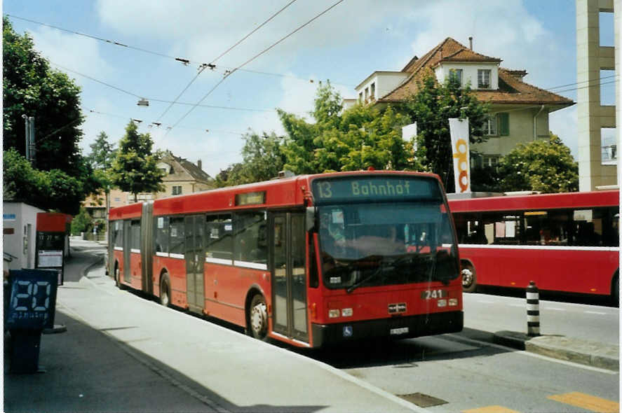 (095'335) - Bernmobil, Bern - Nr. 241/BE 518'241 - Van Hool am 8. Juni 2007 in Bmpliz, Post