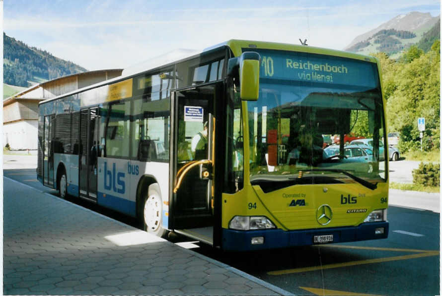 (095'434) - AFA Adelboden - Nr. 94/BE 398'916 - Mercedes am 17. Juni 2007 beim Bahnhof Frutigen