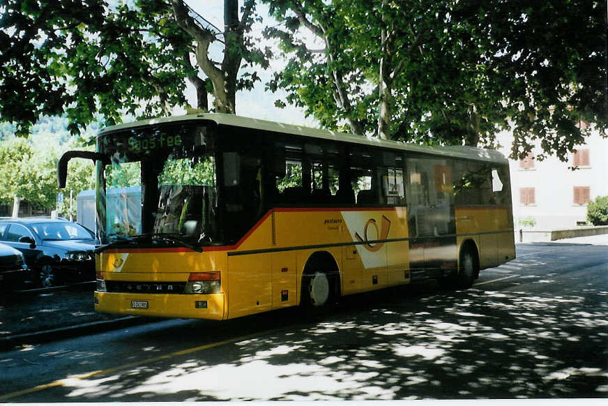 (095'719) - PostAuto Oberwallis - VS 241'985 - Setra (ex P 26'024) am 23. Juni 2007 in Brig, Garage