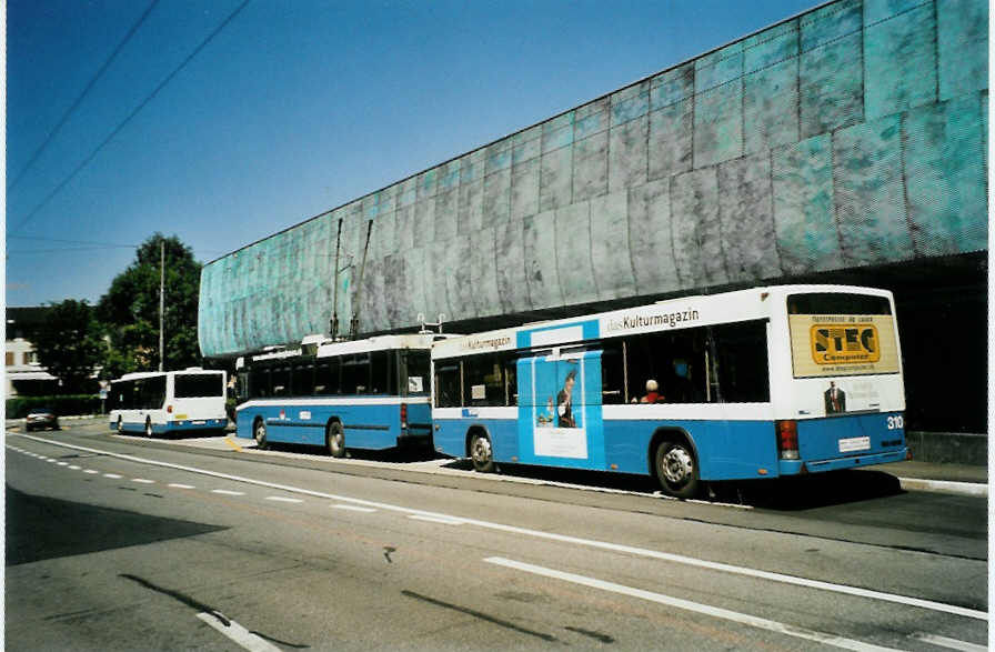 (096'132) - VBL Luzern - Nr. 310 - Lanz+Marti/Hess Personenanhnger am 15. Juli 2007 in Luzern, Brelstrasse