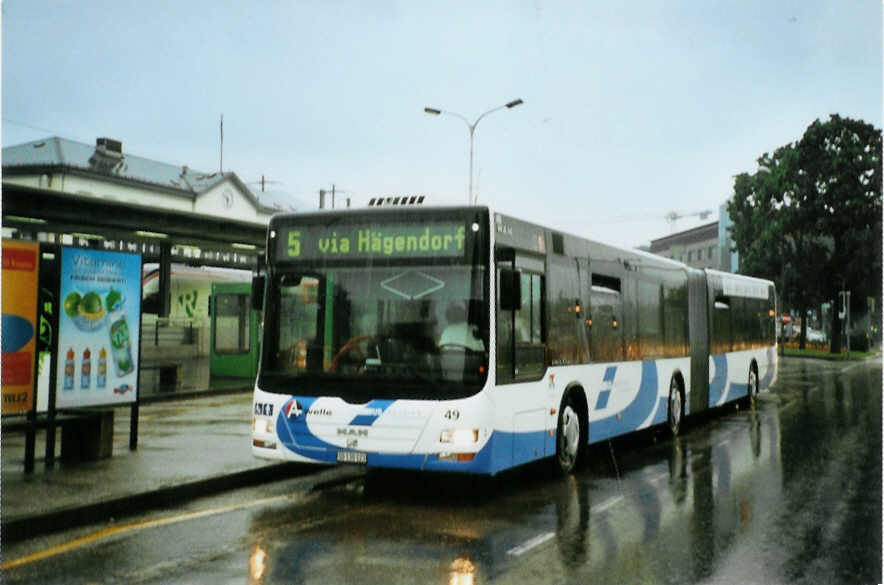 (096'536) - BOGG Wangen b.O. - Nr. 49/SO 130'123 - MAN am 21. Juli 2007 beim Bahnhof Olten